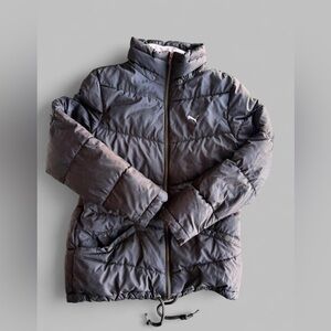 Puma brown and pink puffer jacket